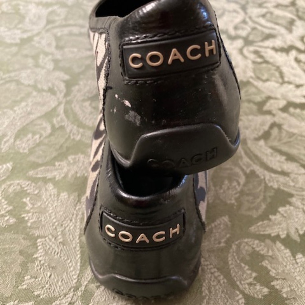 Coach Logo Canvas/leather Flats - Picture 4 of 7